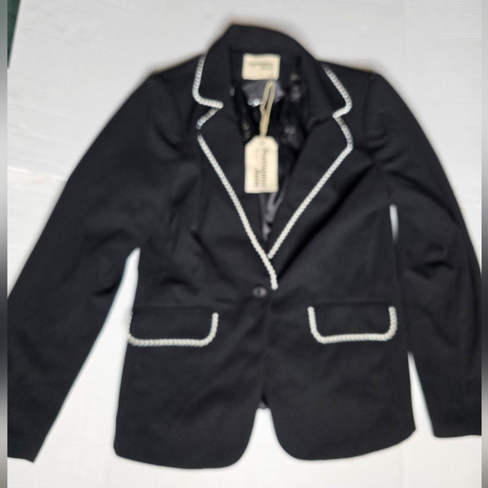 NWT Savanna Jane Pearl Trimmed Blazer - Picture 1 of 3